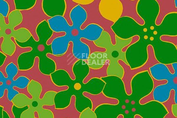 Ковролин Flotex Vision Floral 620009 (Field) Lime фото 1 | FLOORDEALER