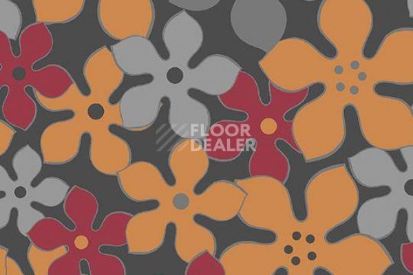 Ковролин Flotex Vision Floral 620004 (Field) Lava фото 1 | FLOORDEALER