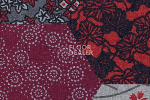 Ковролин Flotex Vision Showtime 200003 (ecosystems) kimono red фото 1 | FLOORDEALER