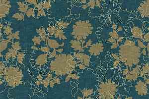 Ковролин Flotex Vision Floral 650009 (Silhouette) Neptune фото  | FLOORDEALER