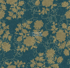 Ковролин Flotex Vision Floral 650009 (Silhouette) Neptune фото 1 | FLOORDEALER