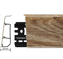 Плинтус Arbiton Indo Плинтус Arbiton Indo 70мм ПВХ 06 Дуб Лаплант фото 1 | FLOORDEALER