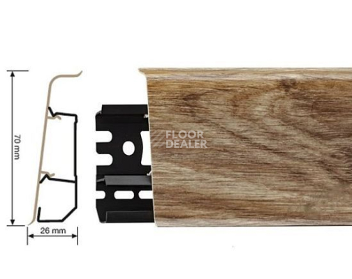 Плинтус Arbiton Indo Плинтус Arbiton Indo 70мм ПВХ 06 Дуб Лаплант фото 1 | FLOORDEALER