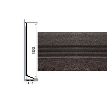 Плинтус Плинтус алюминиевый Русский профиль 100мм ДЕКОРАТИВНОЕ ПОКРЫТИЕ токио фото 1 | FLOORDEALER