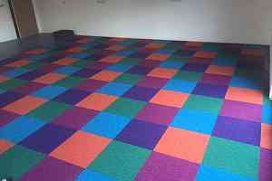 Ковровая плитка Interface Heuga 580 В интерьере фото  | FLOORDEALER