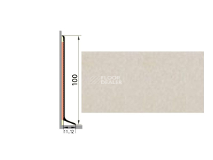 Плинтус алюминиевый Русский профиль 100мм ПОЛИМЕРНОЕ ПОКРЫТИЕ травертин фото 1 | FLOORDEALER