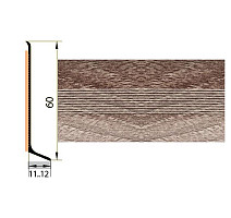 Плинтус Плинтус алюминиевый Русский профиль 60мм ДЕКОРАТИВНОЕ ПОКРЫТИЕ дуб марсель фото 1 | FLOORDEALER
