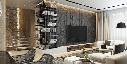 Необычные сочетания текстур в интерьере