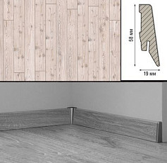 Плинтус Плинтус МДФ Kronotex ламинированный D2967 Плинтус ламинированный МДФ Kronotex Пихта сибирская фото 1 | FLOORDEALER