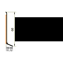 Плинтус Плинтус алюминиевый Русский профиль 60мм ПОЛИМЕРНОЕ ПОКРЫТИЕ черный  | FLOORDEALER