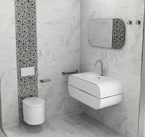 Marmol Carrara 596x596 Carrara Blanco Brillo L 59,6x59,6 фото 4 | FLOORDEALER