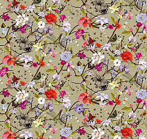 Ковролин Flotex Vision Floral 840004 (Botanical) Poppy фото 1 | FLOORDEALER