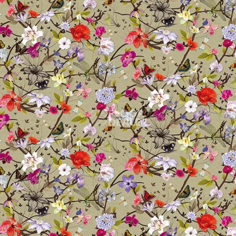 Ковролин Forbo Flotex Vision Floral 840004 (Botanical) Poppy фото 1 | FLOORDEALER