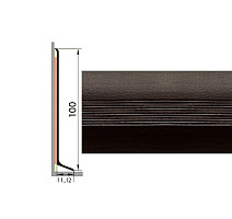 Плинтус Плинтус алюминиевый Русский профиль 100мм ДЕКОРАТИВНОЕ ПОКРЫТИЕ токио фото 1 | FLOORDEALER