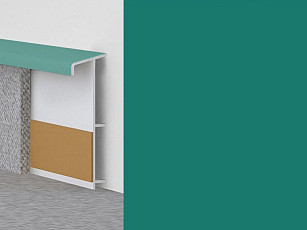 Плинтус Плинтус ковровый с фурнитурой и ребрами жесткости Dollken TL-51 2307 фото 1 | FLOORDEALER