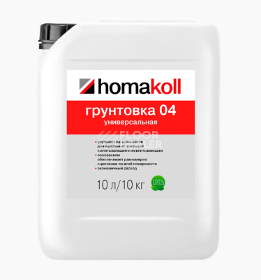 Сопутствующие материалы Homakoll 04 C Prof (концентрат) Универсальная грунтовка, концентрированная Homakoll 04 C Prof  5 кг. Универсальная грунтовка (концентрат) фото 1 | FLOORDEALER