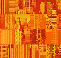 Ковровая плитка Ege Highline Cityscapes Skylines Orange k 5269 Spec rfes 40009-52 фото 1 | FLOORDEALER