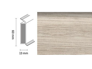 Плинтус Dollken EP 60/13 2448 фото 1 | FLOORDEALER