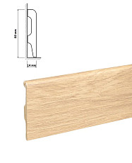 Плинтус HDPS Bonkeel Top Дуб Бежевый фото 1 | FLOORDEALER