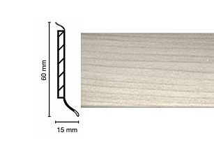 Плинтус Плинтус на деревянной основе Dollken S-60 flex life top 2814 фото 1 | FLOORDEALER