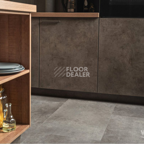 Vinilam Ceramo Stone 2,5 мм 71610 Цемент Стальной фото 4 | FLOORDEALER