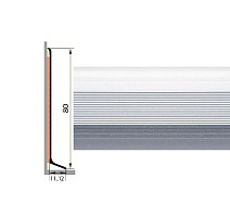 Плинтус Плинтус алюминиевый Русский профиль 80мм АНОДИРОВАННОЕ ПОКРЫТИЕ серебро матовое фото 1 | FLOORDEALER