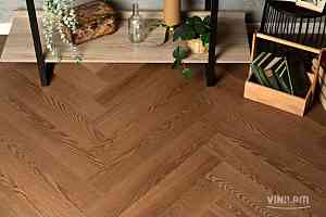 Кварцвиниловые полы Vinilam Parquet Herringbone Glue 2.5мм IS11200 Паркет Винсент Glue фото  | FLOORDEALER