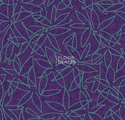 Ковролин Flotex Vision Floral 500017 (Field) Grape фото 1 | FLOORDEALER