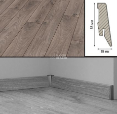 Плинтус МДФ Kronotex ламинированный D3592 Плинтус ламинированный МДФ Kronotex Дуб Атлас антрацит фото 1 | FLOORDEALER