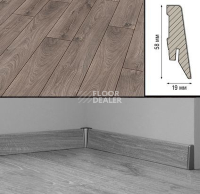 Плинтус Плинтус МДФ Kronotex ламинированный D3592 Плинтус ламинированный МДФ Kronotex Дуб Атлас антрацит фото 1 | FLOORDEALER