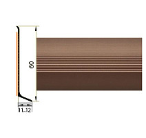 Плинтус Плинтус алюминиевый Русский профиль 60мм АНОДИРОВАННОЕ ПОКРЫТИЕ шампань матовая фото 1 | FLOORDEALER