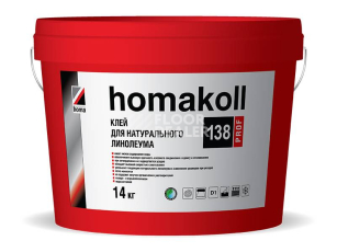 Сопутствующие материалы Homakoll 138 Prof  Клей для натурального линолеума, морозостойкий. Клей для натурального линолеума Homakoll 138 Prof 14 кг морозостойкий фото 1 | FLOORDEALER