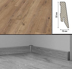 Плинтус Плинтус МДФ Kronotex ламинированный D3668 Плинтус ламинированный МДФ Kronotex Дуб неброский фото 1 | FLOORDEALER