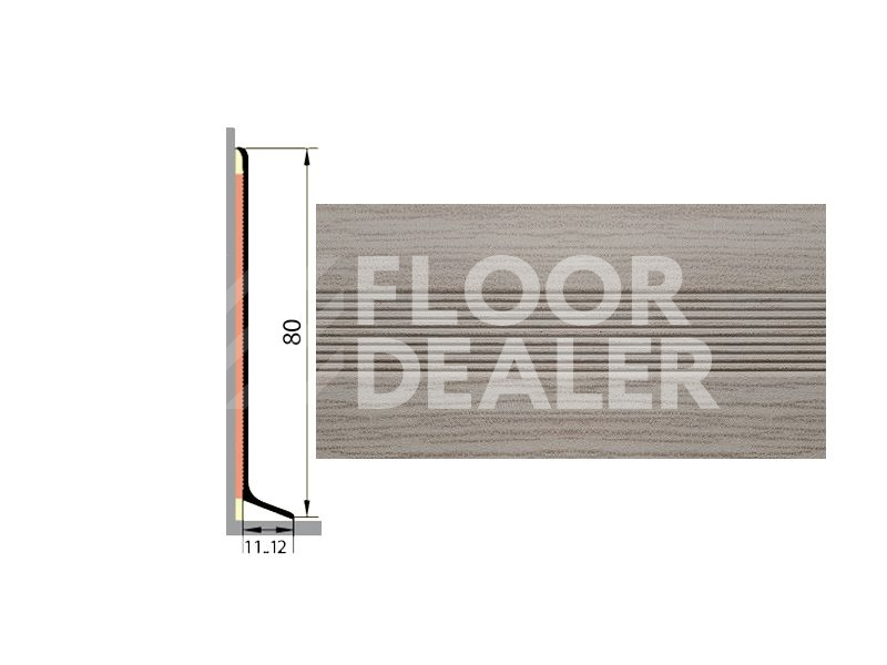 Плинтус ДЕКОРАТИВНОЕ ПОКРЫТИЕ дуб леванте фото 1 | FLOORDEALER
