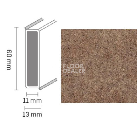 Плинтус Плинтус Dollken Cubu 60 Stone & Style 2818 фото 1 | FLOORDEALER