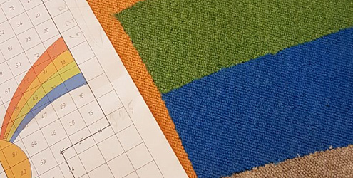 Дизайнерская укладка ковровой плитки