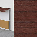 Плинтус Плинтус ковровый с фурнитурой и ребрами жесткости Dollken TL-51 54 Красное дерево  | FLOORDEALER