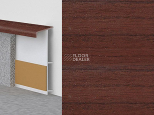 Плинтус Плинтус ковровый с фурнитурой и ребрами жесткости Dollken TL-51 54 Красное дерево фото 1 | FLOORDEALER