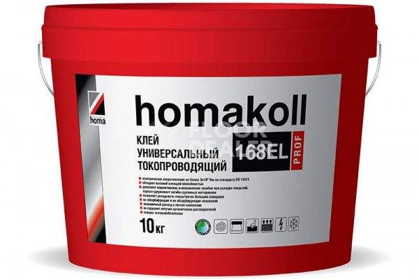 Сопутствующие материалы Homakoll 168 EL Prof токопроводящий клей Homakoll 168 EL Prof 10 кг. Токопроводящий клей фото 1 | FLOORDEALER