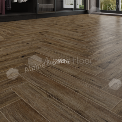 Alpine Floor Herringbone Pro 12мм lf 106-10 Бордо фото 4 | FLOORDEALER