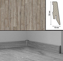 Плинтус Плинтус МДФ Kronotex ламинированный D3662 Плинтус ламинированный МДФ Kronotex Дуб Монтмело серебряный фото 1 | FLOORDEALER