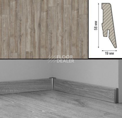 Плинтус Плинтус МДФ Kronotex ламинированный D3662 Плинтус ламинированный МДФ Kronotex Дуб Монтмело серебряный фото 1 | FLOORDEALER