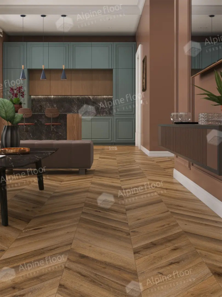 Alpine Floor Chevron Art 12мм LF109-04 Дуб Эльбрус фото 3 | FLOORDEALER