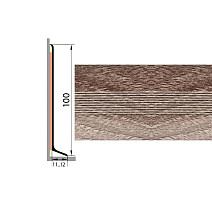 Плинтус Плинтус алюминиевый Русский профиль 100мм ДЕКОРАТИВНОЕ ПОКРЫТИЕ дуб марсель фото 1 | FLOORDEALER