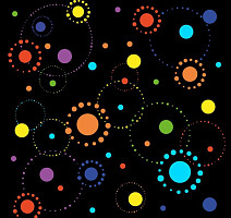 Дюна Тафт Неон Круги