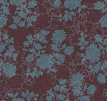 Ковролин Flotex Vision Floral 650012 (Silhouette) Berry фото 1 | FLOORDEALER