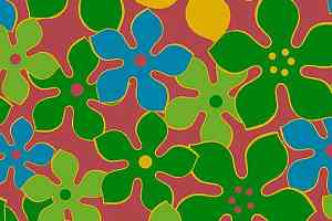 Ковролин Flotex Vision Floral 620009 (Field) Lime фото  | FLOORDEALER