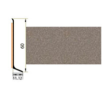 Плинтус Плинтус алюминиевый Русский профиль 60мм ПОЛИМЕРНОЕ ПОКРЫТИЕ санторини фото 1 | FLOORDEALER