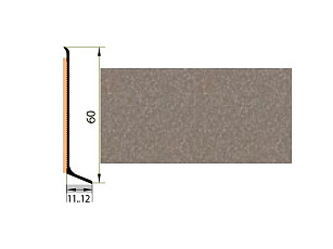 Плинтус Плинтус алюминиевый Русский профиль 60мм ПОЛИМЕРНОЕ ПОКРЫТИЕ санторини фото 1 | FLOORDEALER