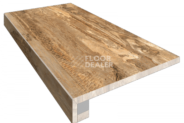 Керамогранит Spanish Wood Комплект 33x120 Комплект (Ступень SP04 (33x120) непол. (прямоугол. бортик) без насечек+ Подступенок (14,5x120)) фото 1 | FLOORDEALER